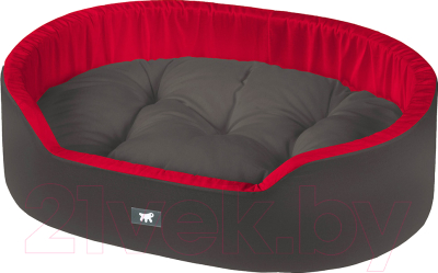 Лежанка для животных Ferplast Dandy 55 / 82942099 (черный/красный) - фото