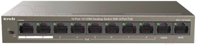 Коммутатор Tenda TEF1110P-8-63W - фото
