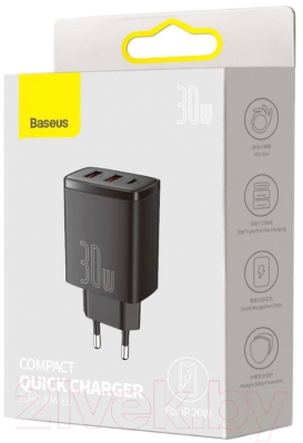 Адаптер питания сетевой Baseus Compact Quick Charger / CCXJ-E01