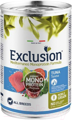 Влажный корм для собак Exclusion Monoprotein Formula Tuna / NGATA40 - фото