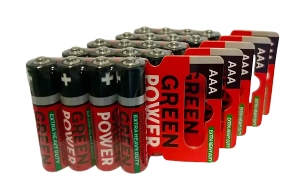 Комплект батареек Green Power Extra heavy duty AAA/R03 Carbon