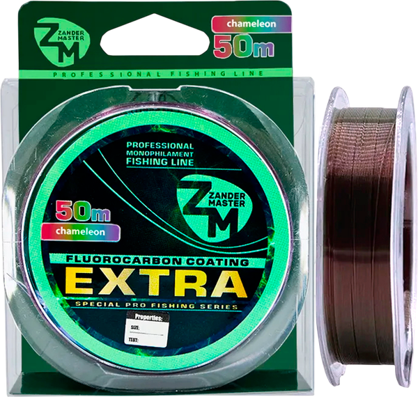 Леска монофильная ZanderMaster Extra Chameleon 0.165мм 4.3кг/11755 - фото