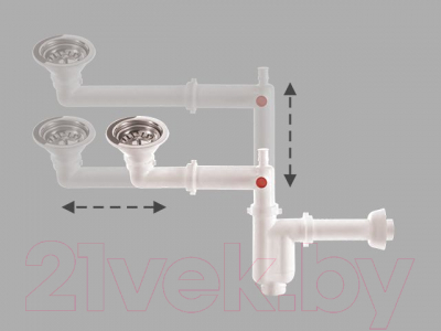 Сифон Bakimay 3 1/2