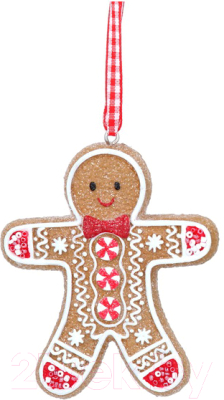 Елочная игрушка Gisela Graham Nordic Kitchen. Пряничный человечек / 12942 - фото