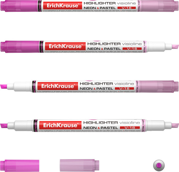 Текстовыделитель Erich Krause Visioline V-16 Neon+Pastel / 56017