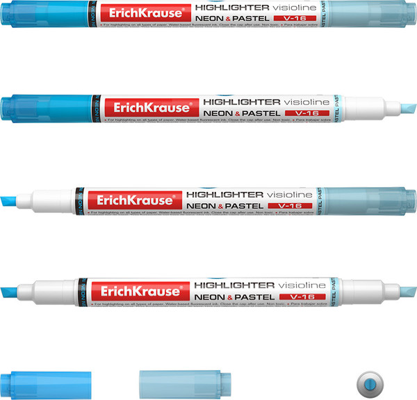 Текстовыделитель Erich Krause Visioline V-16 Neon+Pastel / 56018
