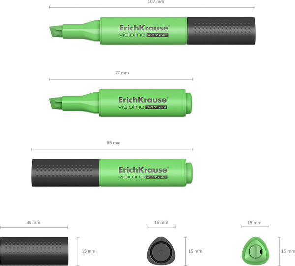 Текстовыделитель Erich Krause Visioline V-17 Mini / 56696