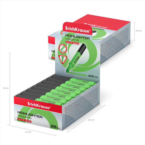 Текстовыделитель Erich Krause Visioline V-17 Mini / 56696