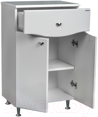 Комод для ванной Айсберг 60 Волна с верхним ящиком В1