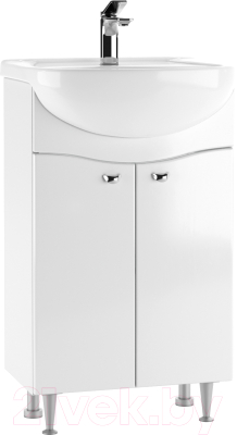 Тумба под умывальник Айсберг Уют 50 Волна без ящика
