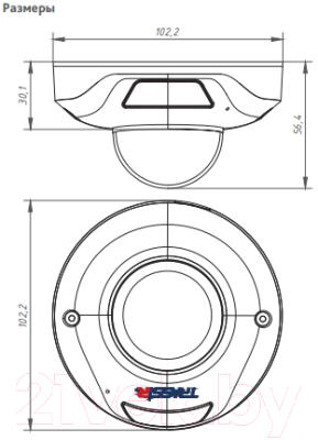 IP-камера Trassir TR-D4121IR1 v6 2.8