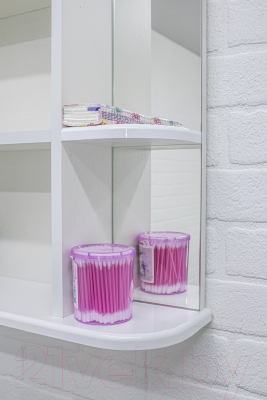 Шкаф с зеркалом для ванной Айсберг Волна 1-50