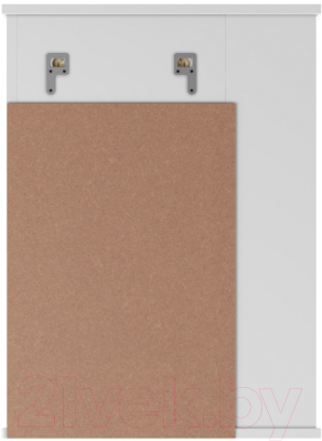 Шкаф с зеркалом для ванной Айсберг Волна 1-50 (правый)