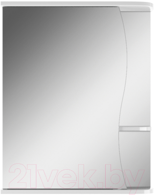 Шкаф с зеркалом для ванной Айсберг Волна 1-55