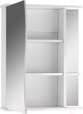 Шкаф с зеркалом для ванной Айсберг Волна 1-55