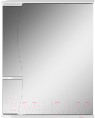 Шкаф с зеркалом для ванной Айсберг Волна 1-55