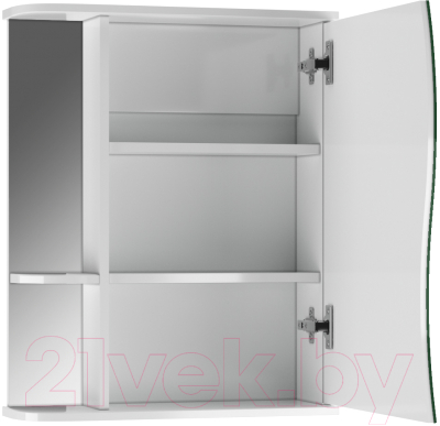 Шкаф с зеркалом для ванной Айсберг Волна 1-55