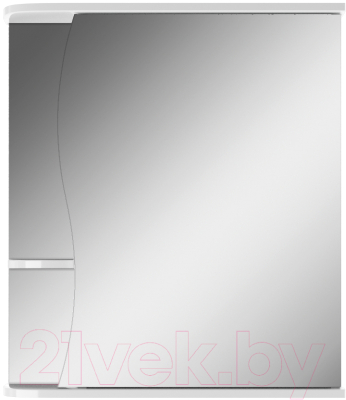 Шкаф с зеркалом для ванной Айсберг Волна 1-60