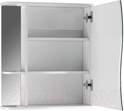 Шкаф с зеркалом для ванной Айсберг Волна 1-60