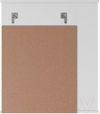 Шкаф с зеркалом для ванной Айсберг Волна 1-60