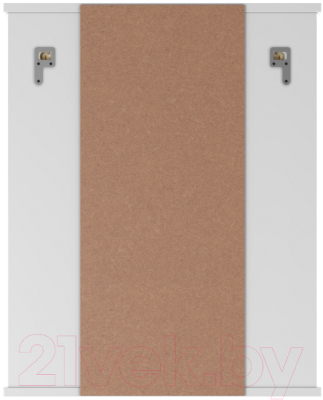 Шкаф с зеркалом для ванной Айсберг Волна 2-55