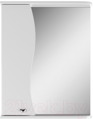 Шкаф с зеркалом для ванной Айсберг Волна 55