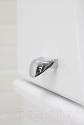 Шкаф с зеркалом для ванной Айсберг Волна 55