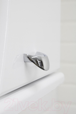 Шкаф с зеркалом для ванной Айсберг Волна 55 (правый)