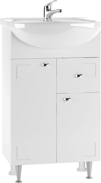 Тумба под умывальник Айсберг 50 Классик с верхним ящиком В1 - фото