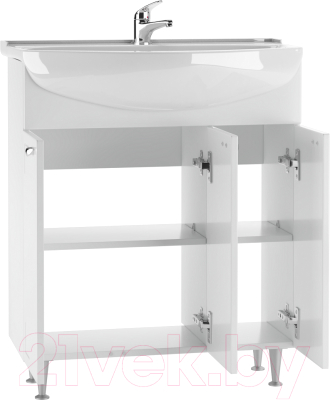Тумба под умывальник Айсберг Амур 70 Классик без ящика