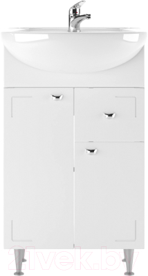 Тумба под умывальник Айсберг Уют 50 Классик с верхним ящиком В1 - фото