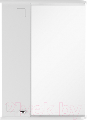 Шкаф с зеркалом для ванной Айсберг Классик 50 (левый) - фото