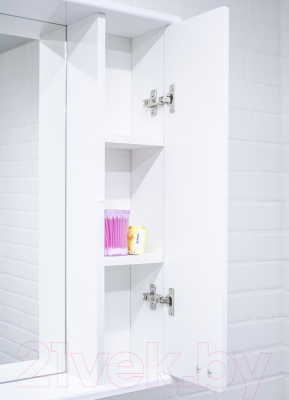 Шкаф с зеркалом для ванной Айсберг Классик 50