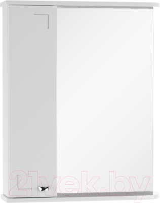 Шкаф с зеркалом для ванной Айсберг Классик 55 (левый)