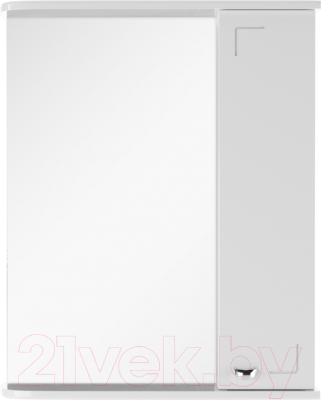 Шкаф с зеркалом для ванной Айсберг Классик 55 (правый) - фото