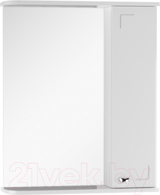 Шкаф с зеркалом для ванной Айсберг Классик 55 (правый)