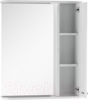 Шкаф с зеркалом для ванной Айсберг Классик 55 (правый)