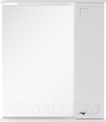 Шкаф с зеркалом для ванной Айсберг Классик 60 (правый) - фото