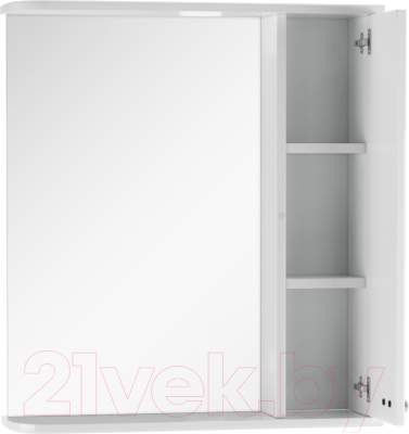 Шкаф с зеркалом для ванной Айсберг Классик 60 (правый)