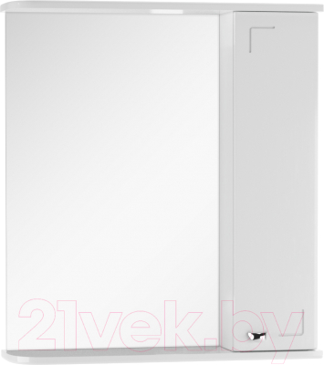 Шкаф с зеркалом для ванной Айсберг Классик 60 (правый)