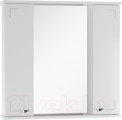 Шкаф с зеркалом для ванной Айсберг Классик 70 - фото