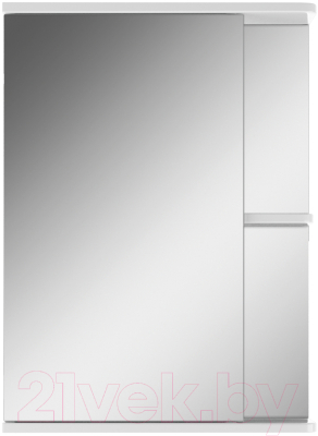 Шкаф с зеркалом для ванной Айсберг Норма 1-50