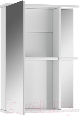 Шкаф с зеркалом для ванной Айсберг Норма 1-50