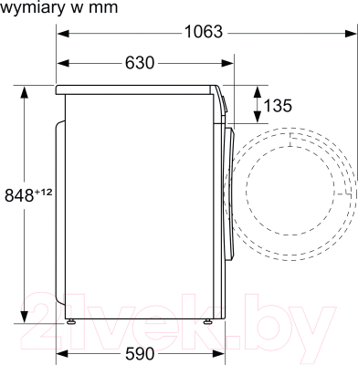 Стирально-сушильная машина Bosch WNA13401PL