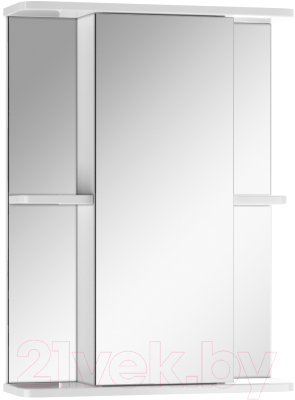 Шкаф с зеркалом для ванной Айсберг Норма 2-50 - фото