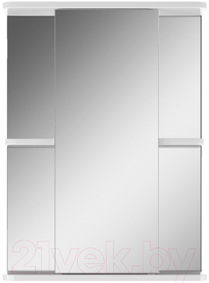 Шкаф с зеркалом для ванной Айсберг Норма 2-50