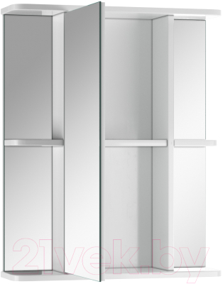 Шкаф с зеркалом для ванной Айсберг Норма 2-55
