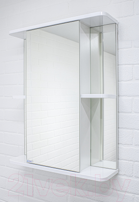 Шкаф с зеркалом для ванной Айсберг Норма 2-55