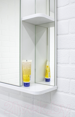 Шкаф с зеркалом для ванной Айсберг Норма 2-55