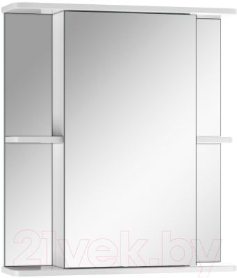 Шкаф с зеркалом для ванной Айсберг Норма 2-60 - фото